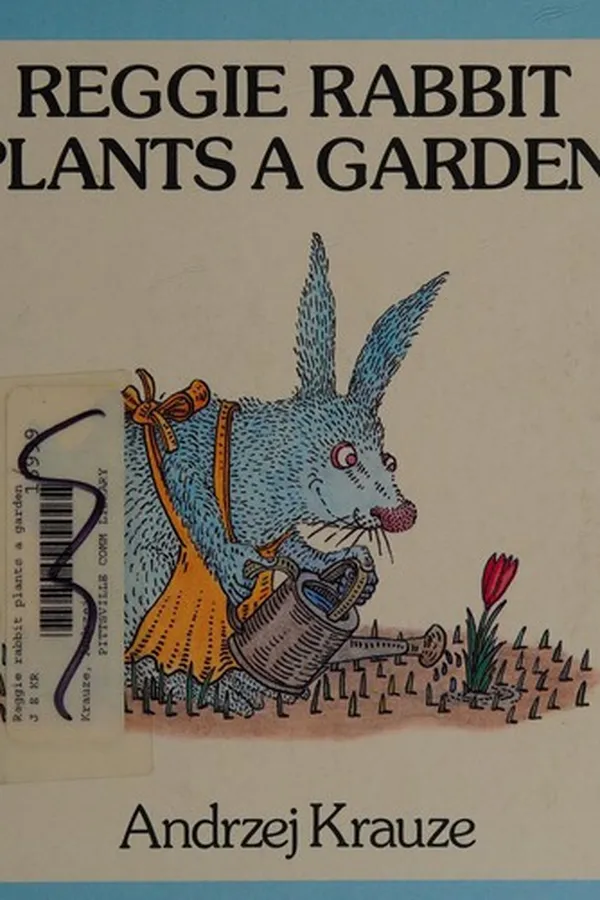 Capa de Reggie rabbit plants a garden