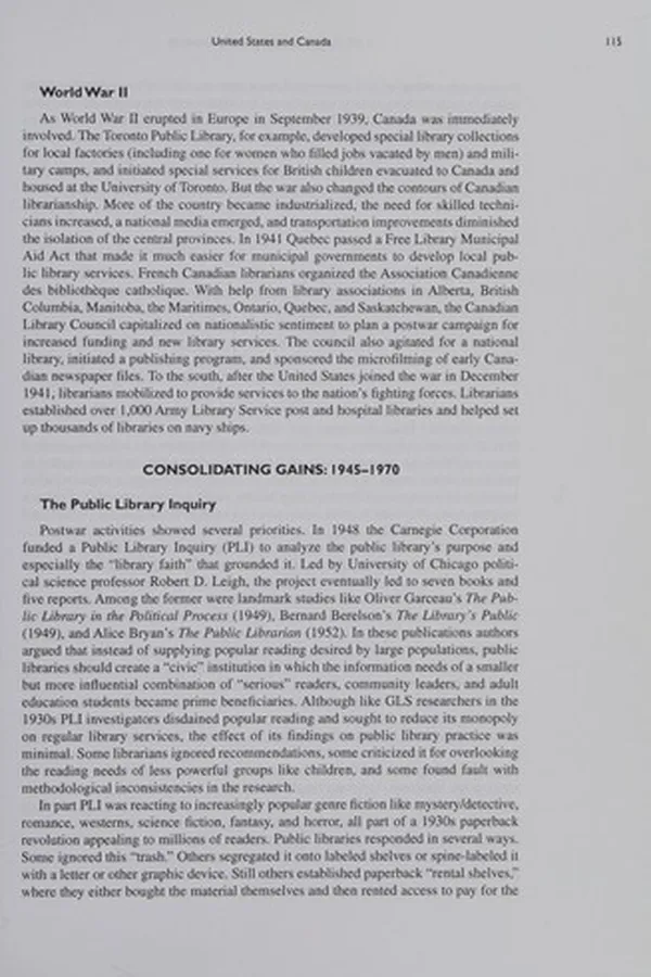 Capa de A history of modern librarianship