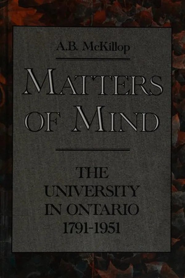 Capa de Matters of mind
