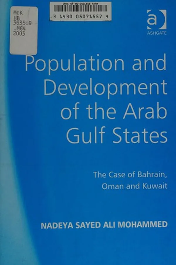 Capa de POPULATION AND DEVELOPMENT OF THE ARAB GULF STATES: THE CASE OF BAHRAIN, OMAN AND KUWAIT