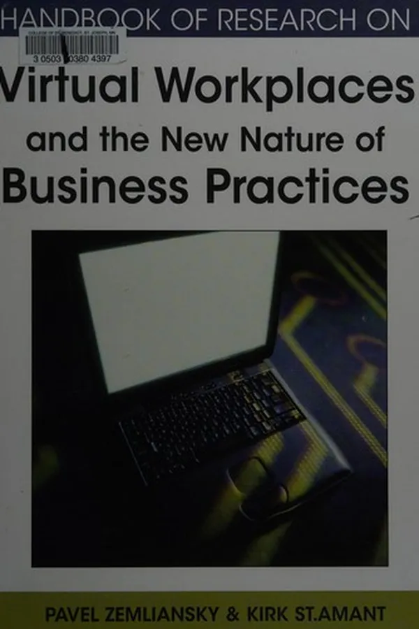 Capa de Handbook of research on virtual workplaces and the new nature of business practices