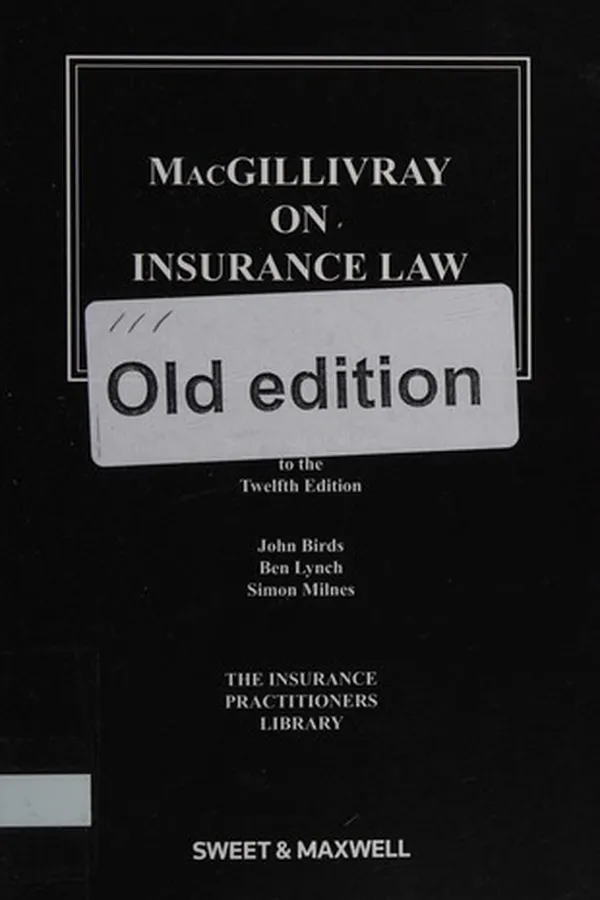 Capa de MacGillivray on insurance law