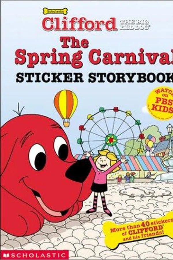 Capa de The Spring Carnival Sticker Storybook (Clifford, the Big Red Dog)