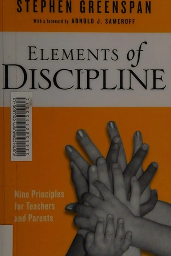 Capa de Elements of discipline