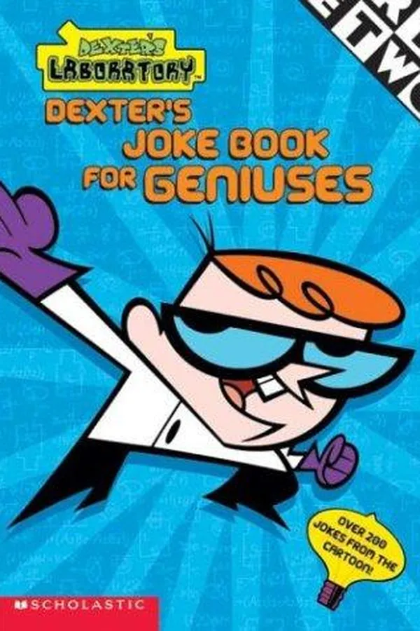 Capa de Dexter's joke book for geniuses