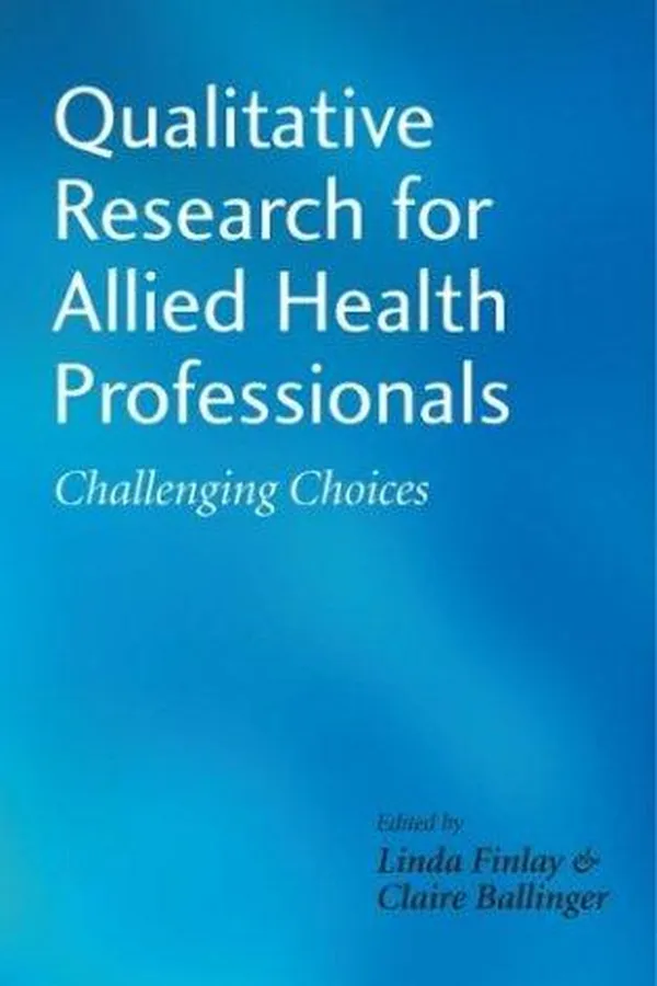 Capa de Qualitative Research for Allied Health Professionals
