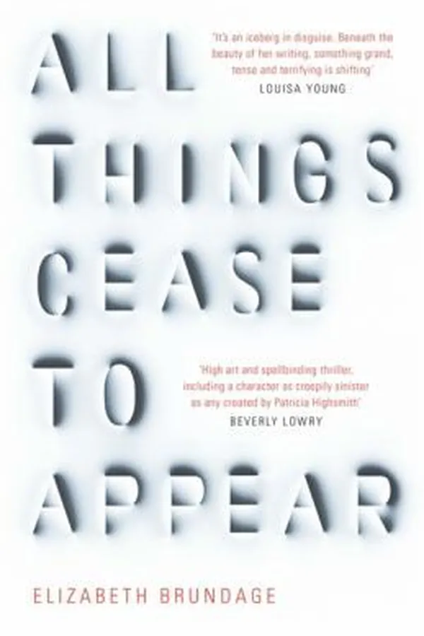 Capa de All things cease to appear