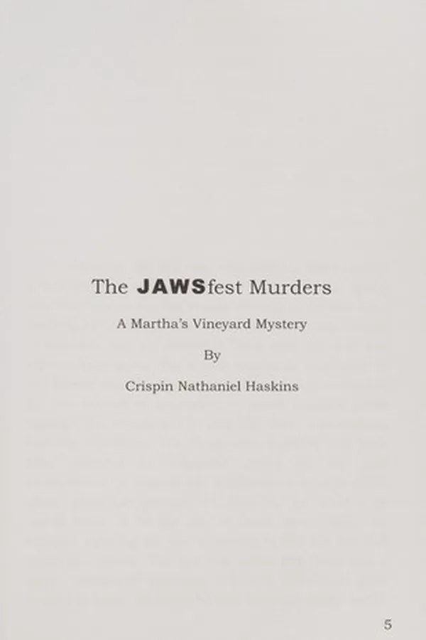 Capa de The JAWSfest murders