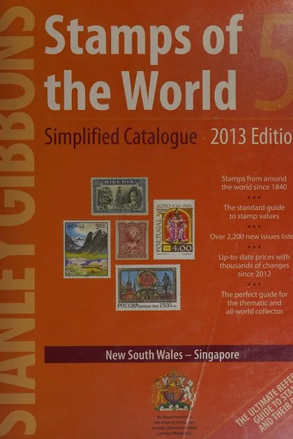 Capa de Stanley Gibbons simplified catalogue stamps of the world 2013 edition