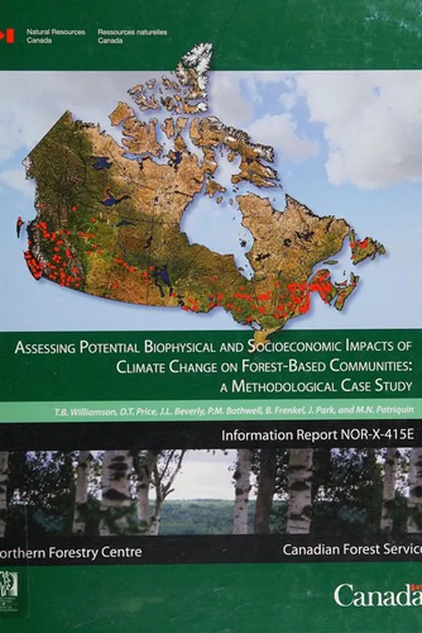 Capa de Assessing potential biophysical and socioeconomic impacts of climate change on forest-based communities