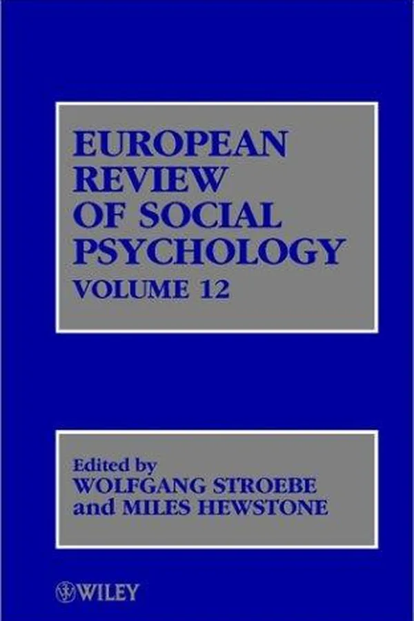 Capa de European Review of Social Psychology