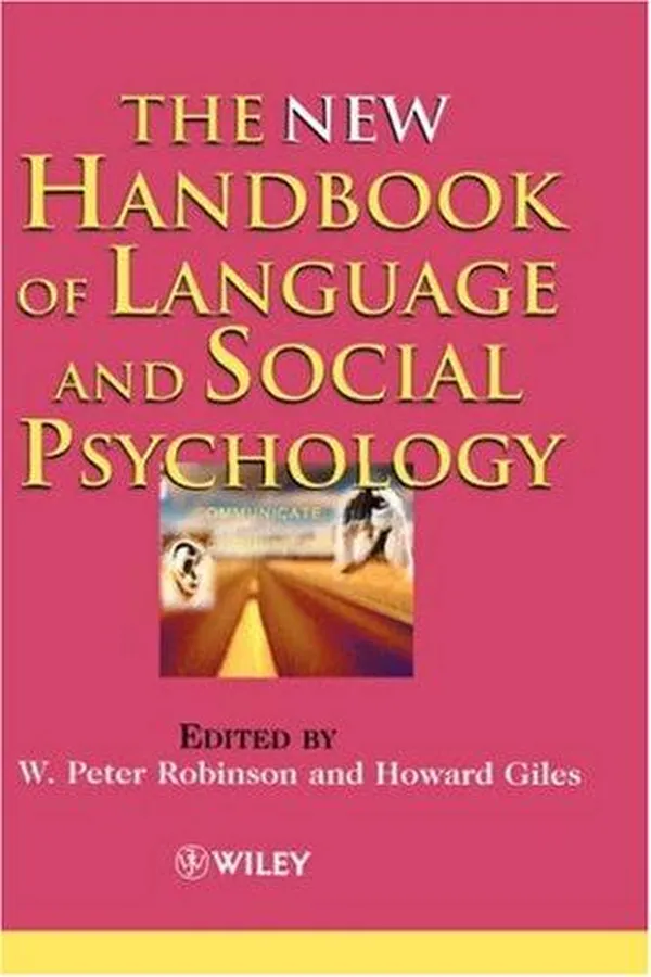 Capa de The New handbook of language and social psychology