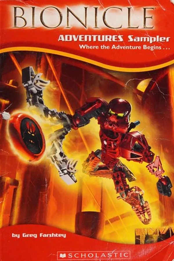 Capa de Bionicle adventures sampler