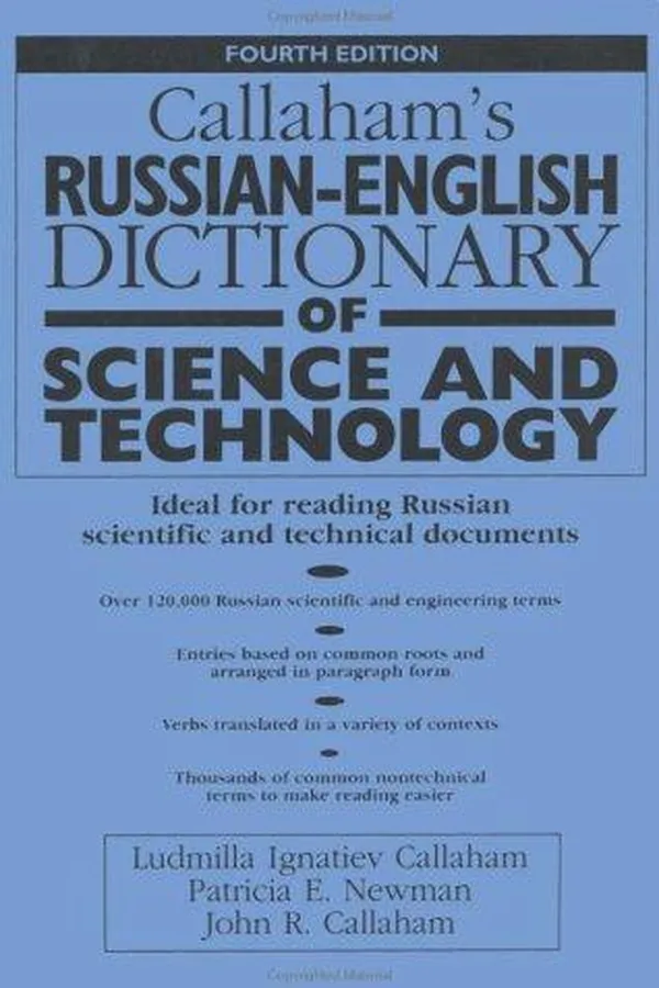 Capa de Callaham's Russian-English dictionary of science and technology