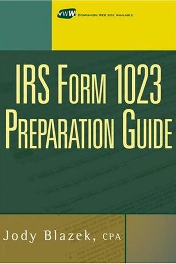 Capa de IRS Form 1023 Tax Preparation Guide