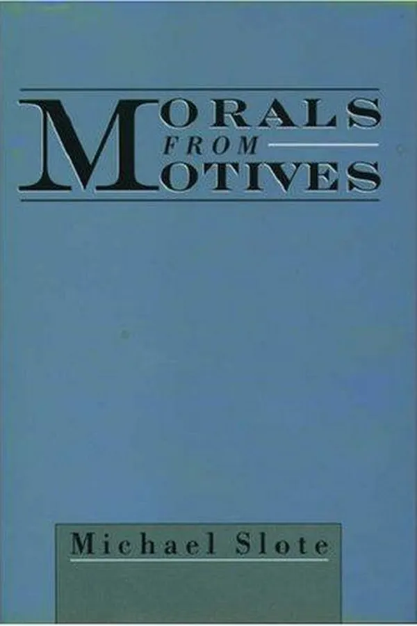 Capa de Morals from motives