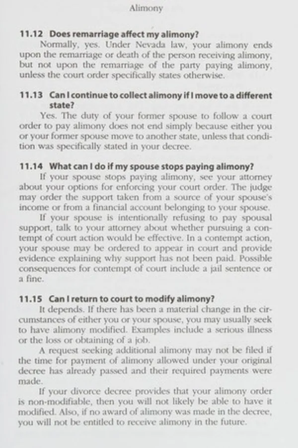 Capa de Divorce in Nevada