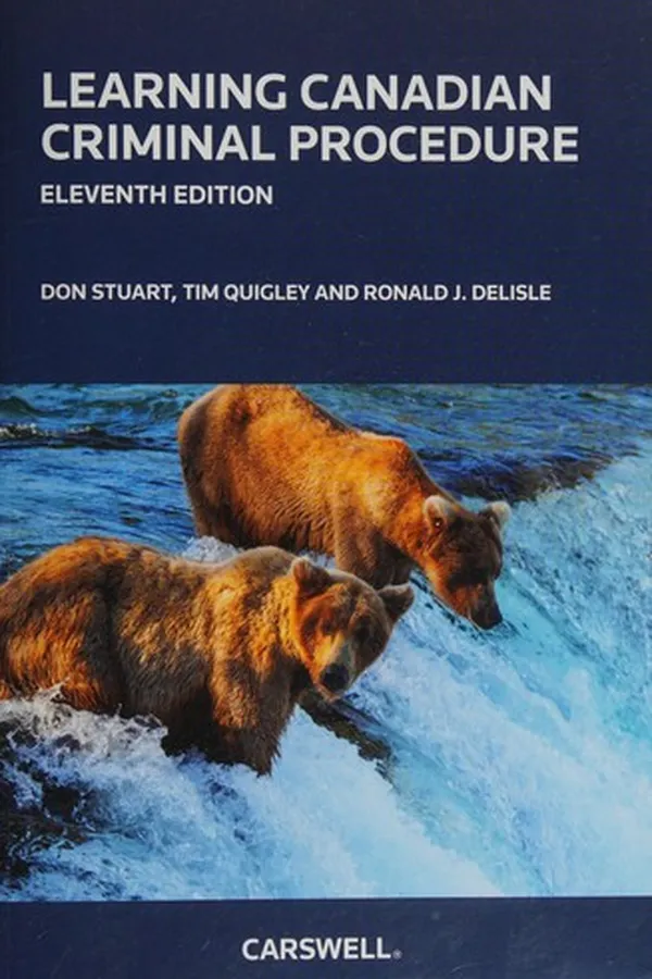 Capa de Learning Canadian criminal procedure