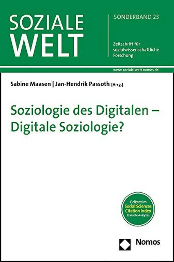 Capa de Soziologie Des Digitalen - Digitale Soziologie?
