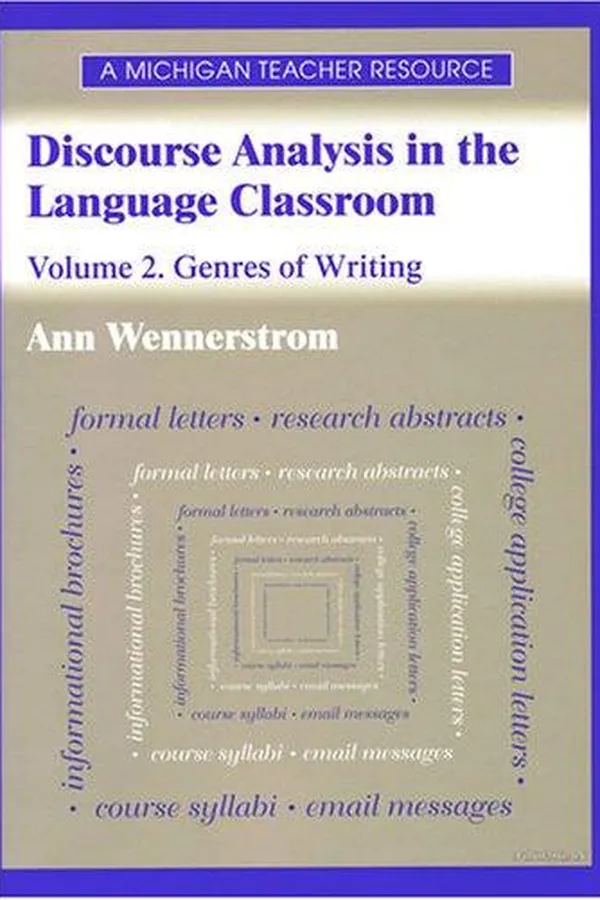 Capa de Discourse analysis in the language classroom