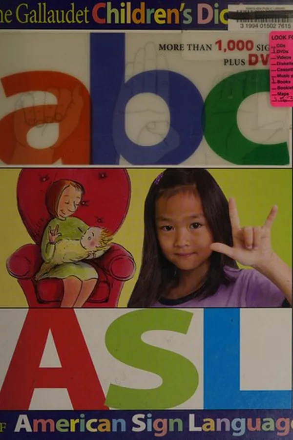 Capa de The Gallaudet children's dictionary of American Sign Language