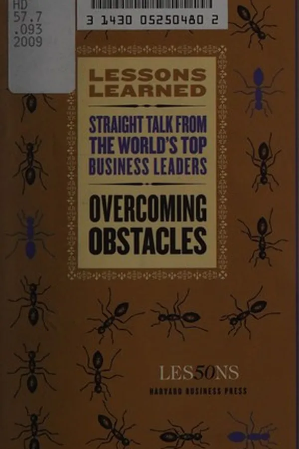 Capa de Overcoming obstacles