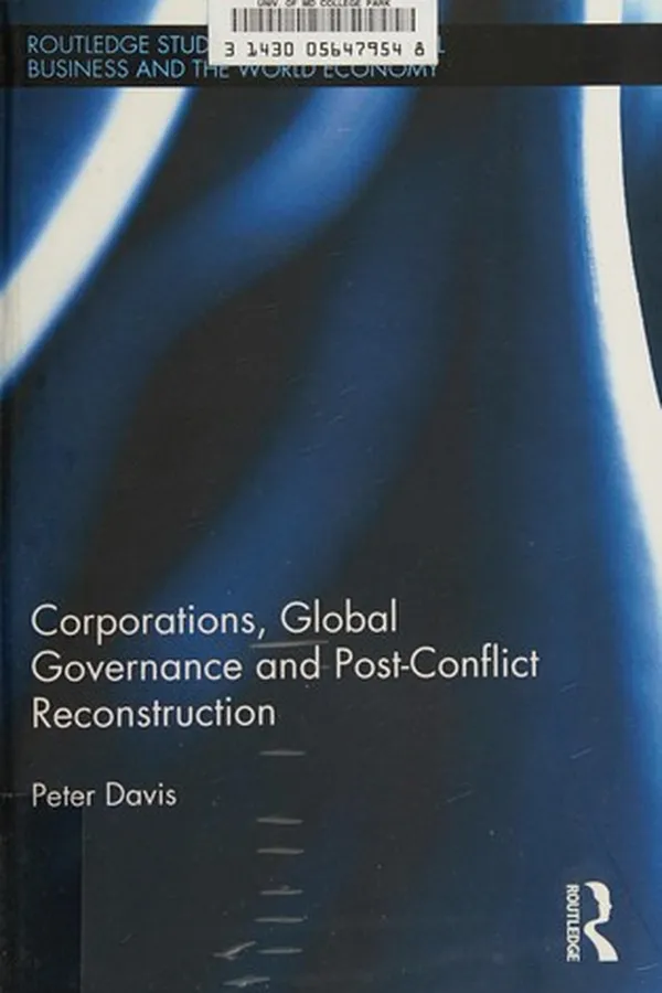 Capa de Corporations, global governance, and post-conflict reconstruction