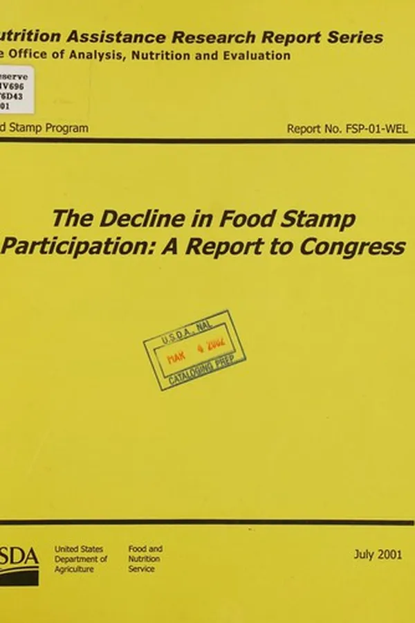 Capa de The decline in food stamp participation
