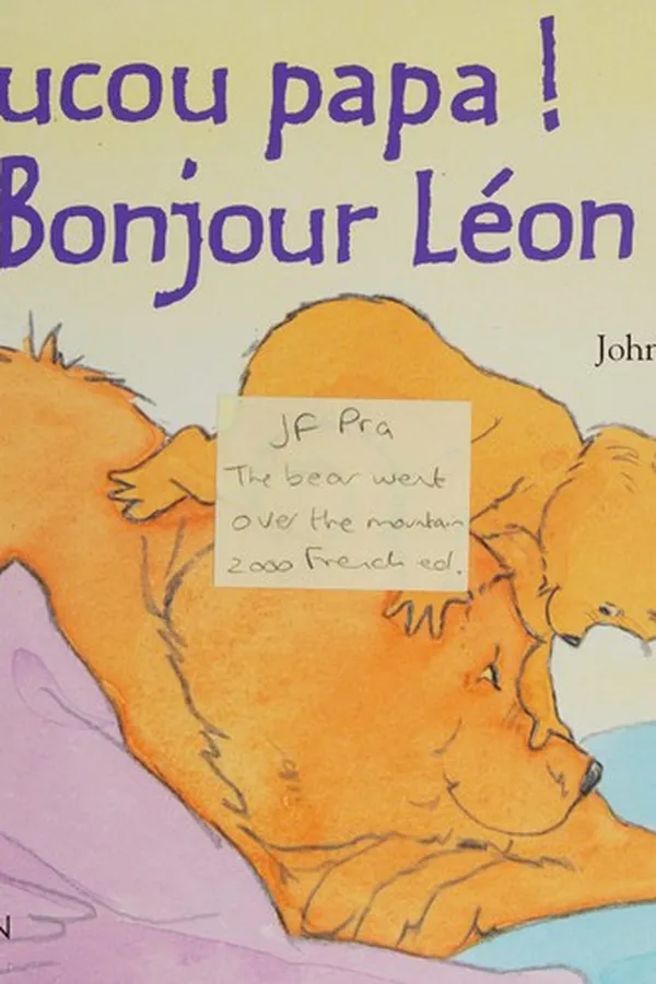 Capa de Coucou papa! Bonjour Léon!