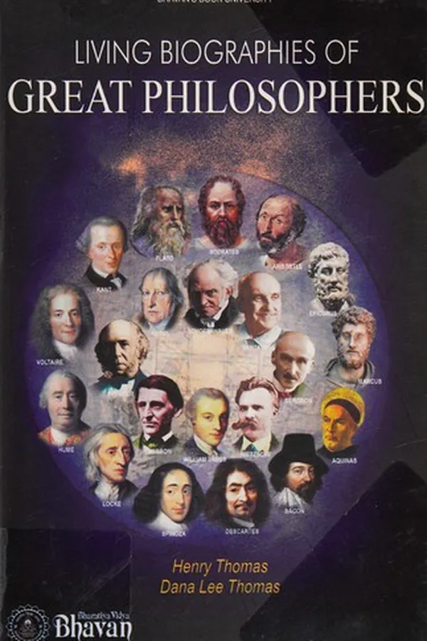 Capa de Living biographies of great philosophers