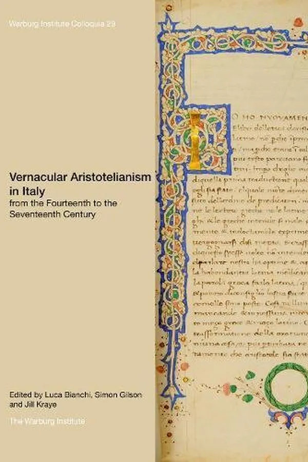 Capa de Vernacular Aristotelianism in Italy from the Fourteenth to the Seventeenth Century