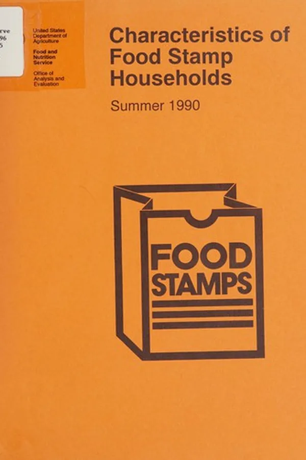 Capa de Characteristics of food stamp households