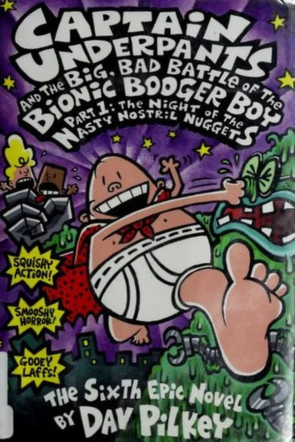 Capa de Captain Underpants and the big, bad battle of the Bionic Booger Boy, part 1