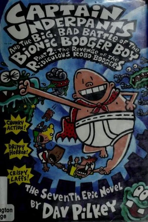 Capa de Captain Underpants and the Big, Bad Battle of the Bionic Booger Boy, part 2