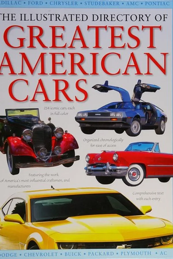 Capa de The illustrated directory of greatest American cars