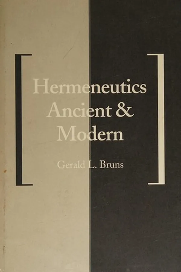 Cover of Hermeneutics, ancient and modern