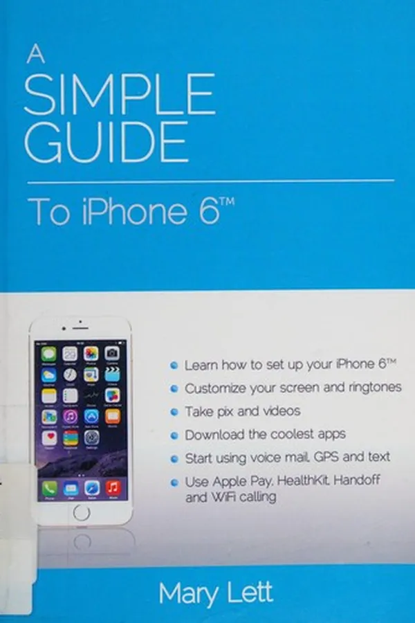Capa de A simple guide to iPhone 6