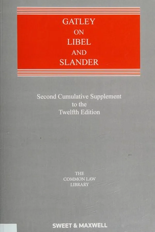 Capa de Gatley on libel and slander