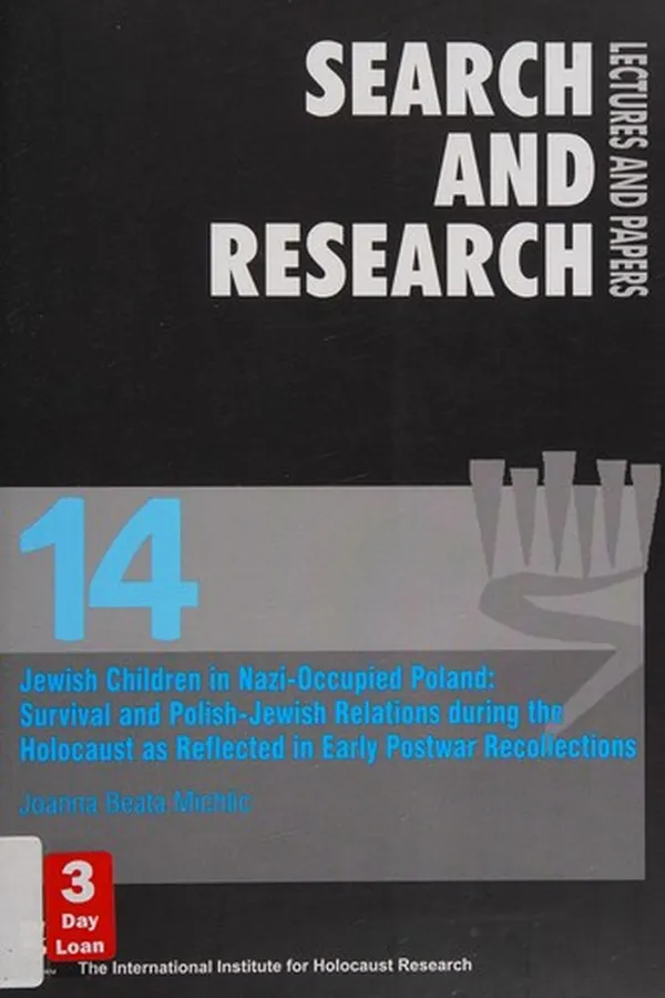 Capa de Jewish children in Nazi-occupied Poland