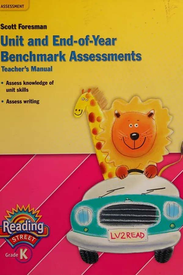 Capa de Kindergarten unit and end-of-year benchmark assessments teacher's manual