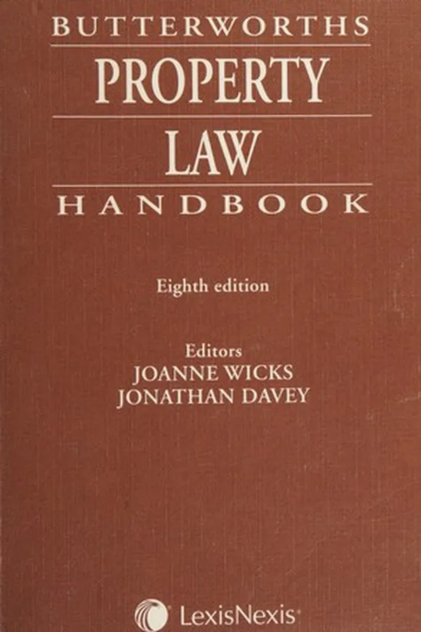Capa de Butterworths property law handbook