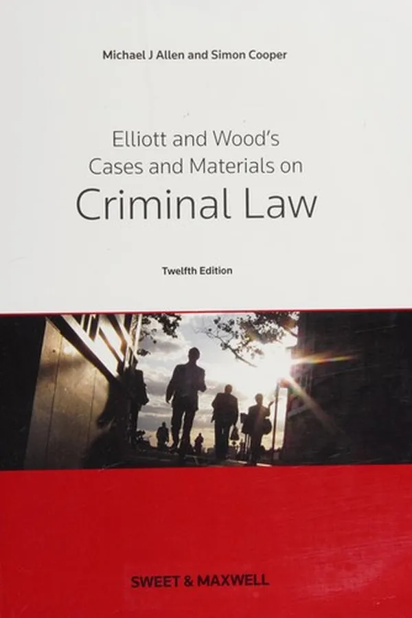 Capa de Elliott and Wood's cases and materials on criminal law