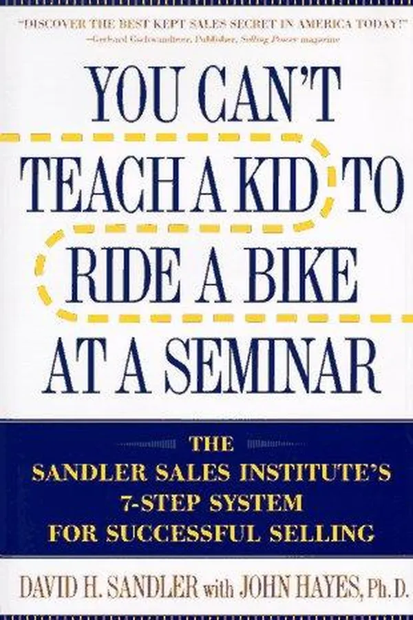 Capa de You can't teach a kid to ride a bike at a seminar