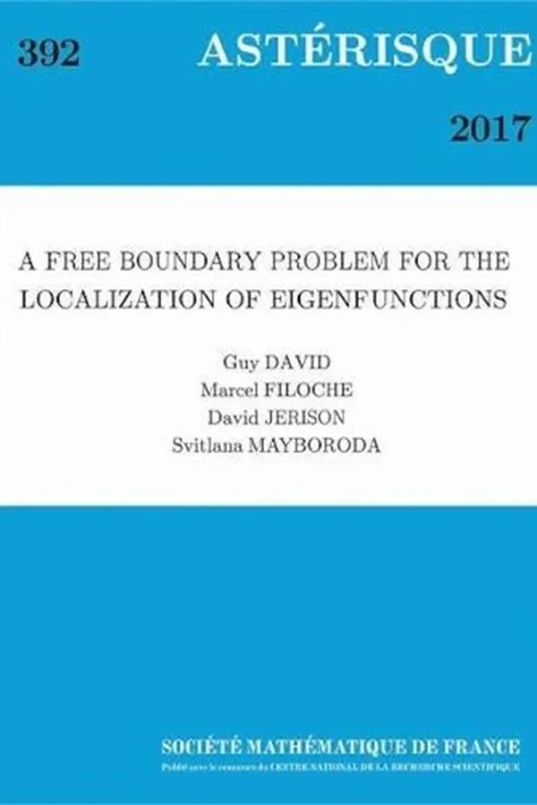 Cover of Free Boundary Problem for the Localization of Eigenfunctions