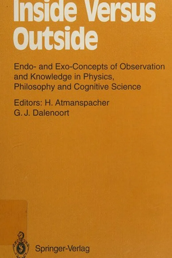 Cover of Inside versus outside