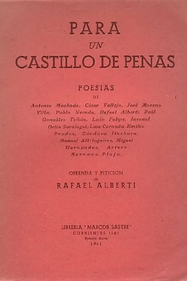 Capa de Para un castillo de penas