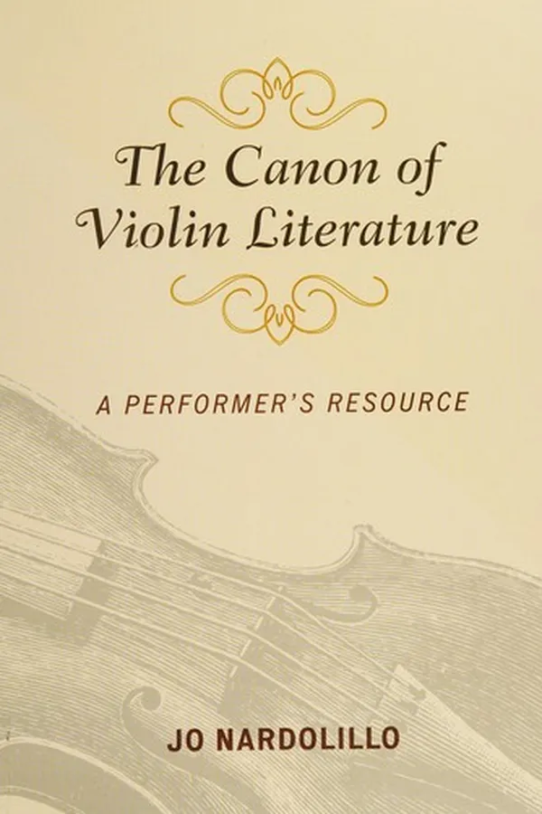 Capa de The canon of violin literature