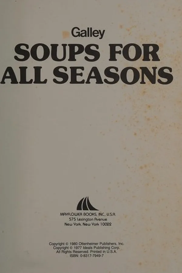 Capa de Soups for all seasons