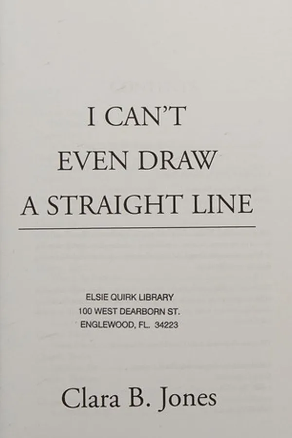 Capa de I can't even draw a straight line