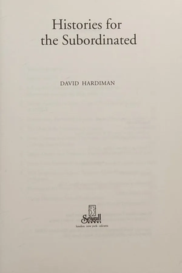 Capa de HISTORIES FOR THE SUBORDINATED